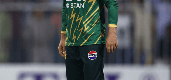 Mohammad Nawaz against Australia in T20 in Lahore on February 1, 2026